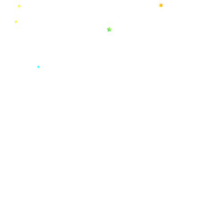 Rainbow Festive Confetti. Carnival Star Falling.