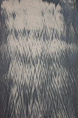 Pattern accidentally made by iron sand