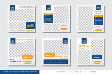 Real Estate Home Social Media Post Template