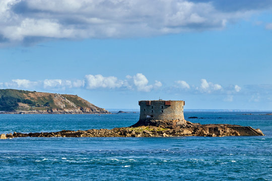 Image of Brehon Tower in the Little Russel off the coast of Guernsey