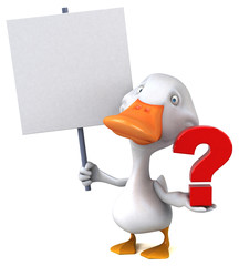 Fun duck - 3D Illustration