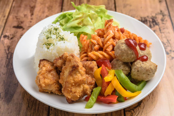 唐揚げランチ
