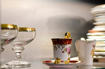Tasse und Glas