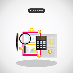 Vector illustration concept for business analysis, market research, data analysis.