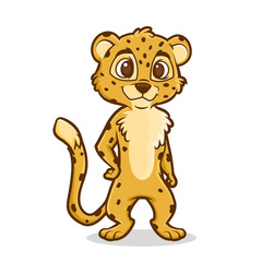 Cartoon cheetah