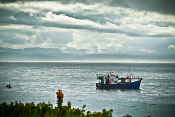 fishing boat in the sea