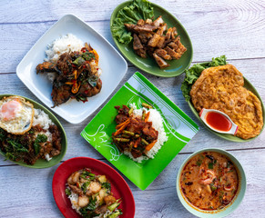 Thai Food Mixed Dishes Set 032