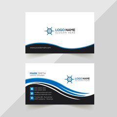 Naklejka premium Modern Professional Business Card Template, Simple Business Card, Business Card Design Template, Corporate Business Card Design, Colorful Business Card Template, Creative Business Card