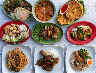 Thai Food Mixed Dishes Set 