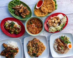 Thai Food Mixed Dishes Set 2211