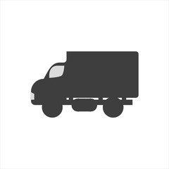 Delivery Truck icon on white background. Vector illustration.