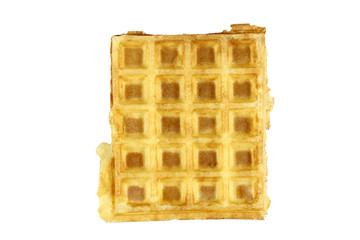 gaufre isolé sur un fond blanc