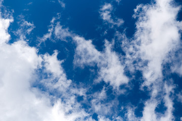 Fototapeta premium Blue sky with cloud. Clearing day and Good weather in the morning.