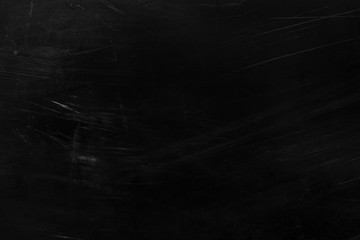 Old black stucco wall with white scratches and scuffs texture. texture grunge black board with...