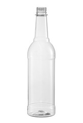 Plastic bottle for beverage (with clipping path) isolated on white background