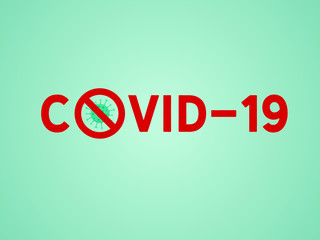 COVID-19 Coronavirus Vector Illustration Global Pandemic Posters and Stickers Design. Concept Medical Protection, Epidemic Biohazard Danger.