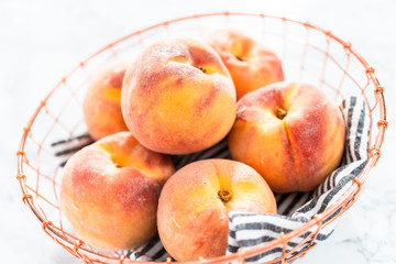 Organic peaches