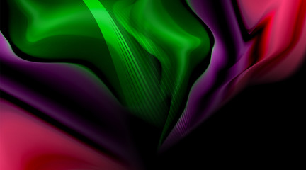 Liquid colors fluid gradients on black background