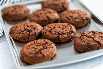 Double chocolate chip cookies