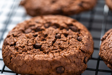 Double chocolate chip cookies