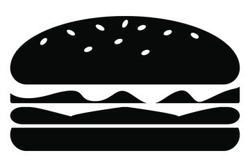 hamburger icon on a white background vector stock illustration