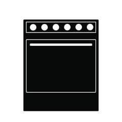 modern kitchen stove vector isolated