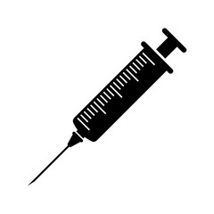 Syringe icon isolated on white background, Vector illustration