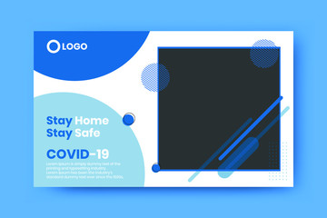 Corona virus Covid-19 warning and Prevention Social and web media Banner Template Design,social and web media Banner design For Social Media, Mobile Apps,E-Commerce and Online Shop.