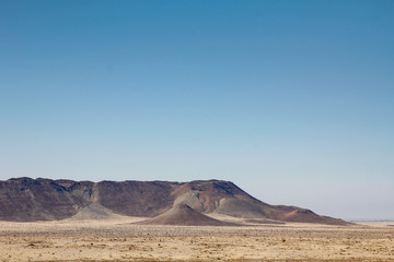 desert landscape with blue sky