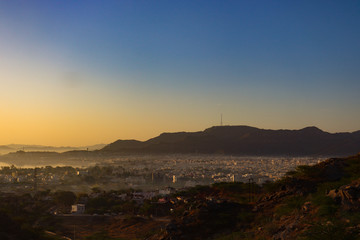 The golden sunrise of Rajasthan