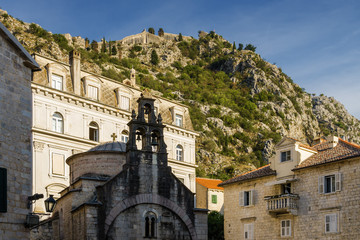 Fototapeta na wymiar Old fortress of Kotor, Montenegro.