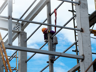 Man Working on the Working at height