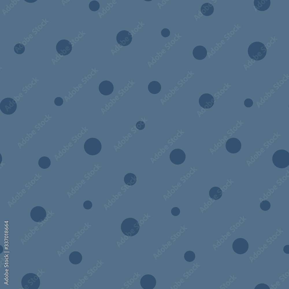 Poster little classic blue dots repeat pattern print background design