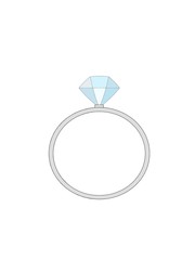 illustration of a diamond ring