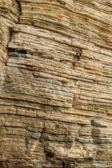 Praia das Catedrais, a famous beach in the atlantic coast of Spain.