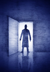 man in the doorway