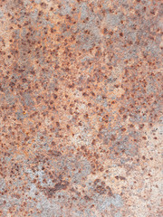 rusty background with elements of corrosion in several places with rusty texture of old metal