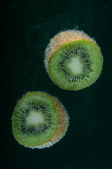 kiwi fruit in water