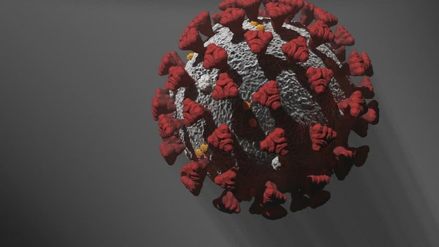 Covid-19 Coronavirus SARS-CoV-2 cell pandemic virus. 3d render, 3d animation