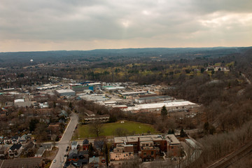 Dundas Ontario on a winter day, popular hiking trail in Canada