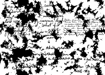 Obraz premium Seamless brush effects and hand writing