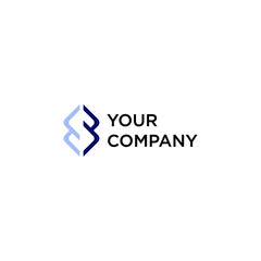 S abstract logo for company and individu