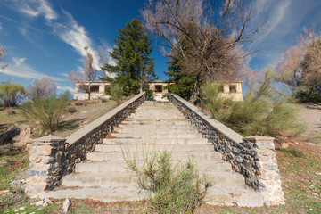 old building of the Conjuro mines in Granada