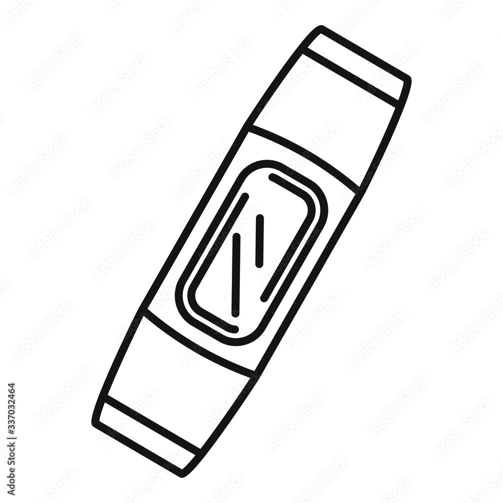 Poster smart bracelet device icon. outline smart bracelet device vector icon for web design isolated on whi