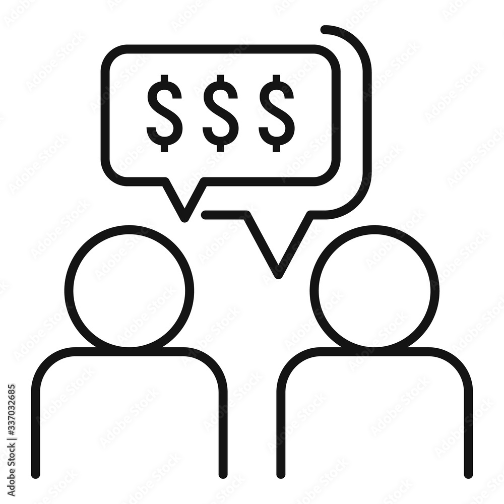 Poster startup communication icon. outline startup communication vector icon for web design isolated on whi