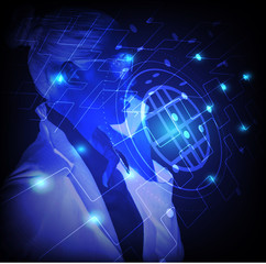 Woman working on mobile phone at home.Business woman using technology for work.success business.