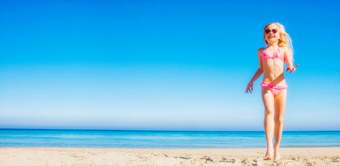 Little girl at the beach