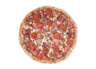 pizza isolated on white background