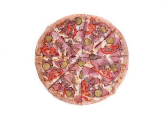 pizza isolated on white background