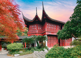Fototapeta premium Grand View Garden scenery in Shanghai, China